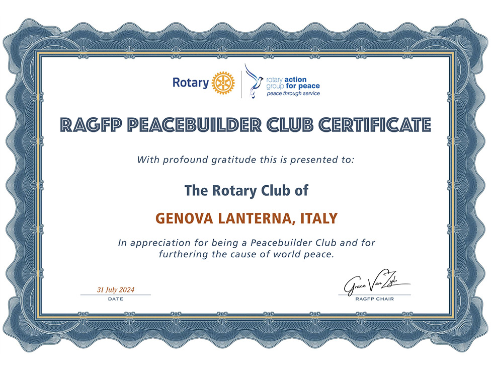 RPCC – Peacebuilder Club Certificate
